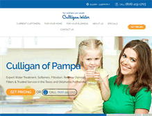 Tablet Screenshot of pampaculligan.com